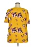 Charming Charlie Yellow Short Sleeve Blouse Size 2X - photo 2
