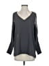 Juicy Couture 100% Polyester Gray Long Sleeve Blouse Size S - photo 1