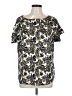 Lane Bryant Silver Short Sleeve Blouse Size 14 - 16 Plus - photo 1