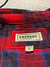 Express Plaid Red Long Sleeve Button-Down Shirt Size M - photo 7
