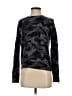 Aqua 100% Cashmere Camo Black Cashmere Pullover Sweater Size XS - photo 1