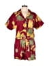 Free People 100% Cotton Tropical Red Romper Size XS - photo 1
