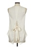 Express 100% Polyester Ivory Sleeveless Blouse Size M - photo 2