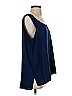 Go Silk 100% Silk Blue Sleeveless Silk Top Size 3 - photo 4