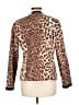 Chico's 100% Cotton Animal Print Brown Jacket Size Lg (2) - photo 2