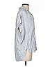 Madewell 100% Viscose Stripes Silver Short Sleeve Blouse Size XS - photo 4