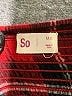 SO 100% Cotton Plaid Red Dress Size 8 - photo 3