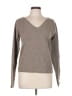 Linda Allard Ellen Tracy Metallic Tan Wool Pullover Sweater Size L - photo 1