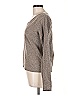 Linda Allard Ellen Tracy Metallic Tan Wool Pullover Sweater Size L - photo 5