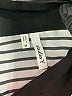 Studio Y 100% Polyester Stripes Silver 3/4 Sleeve Blouse Size M - photo 7
