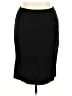 Oleg Cassini 100% Polyester Solid Black Formal Skirt Size 14 - photo 1