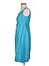 Agnona 100% Cupro Solid Teal Blue Casual Dress Size EU (IT) 40 / US 4 - photo 5