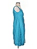 Agnona 100% Cupro Solid Teal Blue Casual Dress Size EU (IT) 40 / US 4 - photo 4