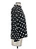 Zara Polka Dots Black Long Sleeve Blouse Size S - photo 4