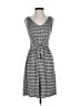 Caution to the Wind Stripes Gray Black Casual Dress Size S - photo 1