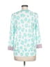 Ekouaer 100% Pima Cotton Print Teal Pullover Sweater Size M - photo 2