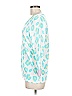 Ekouaer 100% Pima Cotton Print Teal Pullover Sweater Size M - photo 5