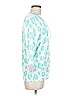 Ekouaer 100% Pima Cotton Print Teal Pullover Sweater Size M - photo 4