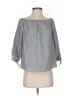 MICHAEL Michael Kors Gray 3/4 Sleeve Blouse Size S - photo 1