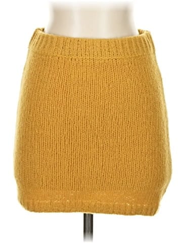 Flat White Wool Skirt (view 1)