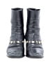 Chanel 100% Leather Black Ankle Boots Size EU 37 1/2 - photo 2
