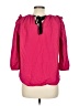 Ann Taylor LOFT Pink 3/4 Sleeve Blouse Size M - photo 2