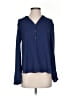 Bellatrix 100% Polyester Blue Long Sleeve Blouse Size S - photo 1