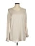 CAbi 100% Polyester Ivory Long Sleeve Blouse Size M - photo 1