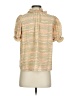 Ulla Johnson 100% Silk Tan Short Sleeve Silk Top Size 00 - photo 2