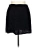 Olivaceous Solid Black Casual Skirt Size L - photo 1