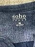 Soho Blue Sleeveless Blouse Size S - photo 7