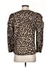 J.Crew 100% Cotton Animal Print Brown Long Sleeve Blouse Size XS - photo 2