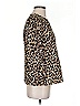 J.Crew 100% Cotton Animal Print Brown Long Sleeve Blouse Size XS - photo 4