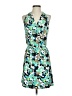 Joy Joy Print Teal Cocktail Dress Size XS - photo 1