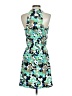 Joy Joy Print Teal Cocktail Dress Size XS - photo 2