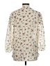 Pale Sky 100% Polyester Ivory 3/4 Sleeve Blouse Size M - photo 2
