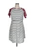 Assorted Brands Stripes White Black Casual Dress Size XL (estimated) - photo 1