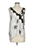 BCBGMAXAZRIA 100% Polyester Silver Black Sleeveless Blouse Size XS - photo 1