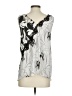 BCBGMAXAZRIA 100% Polyester Silver Black Sleeveless Blouse Size XS - photo 2