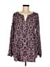 Rock & Republic 100% Polyester Purple Long Sleeve Blouse Size L - photo 1
