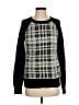 Banana Republic Checkered-gingham Black Pullover Sweater Size S - photo 1