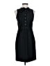 J.Crew 100% Wool Solid Black Casual Dress Size 0 - photo 1