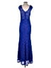 La Scala Blue Cocktail Dress Size XXS (estimated) - photo 2
