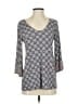 J.Jill Print Blue 3/4 Sleeve Top Size XS - photo 1
