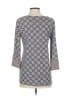 J.Jill Print Blue 3/4 Sleeve Top Size XS - photo 2