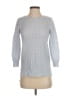 Ann Taylor Checkered-gingham Silver Pullover Sweater Size S - photo 1