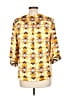 ECI Yellow 3/4 Sleeve Blouse Size 10 - photo 2