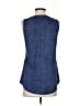Soho Blue Sleeveless Blouse Size S - photo 2