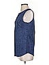 Soho Blue Sleeveless Blouse Size S - photo 5