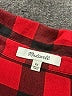 Madewell 100% Cotton Checkered-gingham Red Long Sleeve Button-Down Shirt Size XS - photo 7